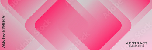 Pink geometric abstract background overlap layer on bright space with cutout shape effect decoration. Modern graphic design element rounded style concept for web banner, flyer, card, or brochure cover