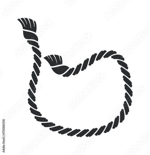 Lasso rope border creative frame