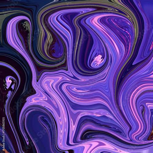 Bold purple and pink swirl abstract art with fluid motion, creating a dreamy and vibrant marbled design. Energetic visual for modern digital backgrounds.