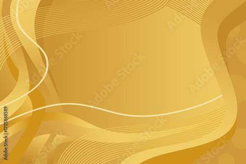 Abstract gold background with lights. Vector illustration. Plenty of free space for text.