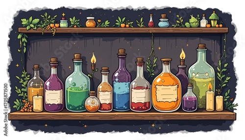Potion Shelf Delight