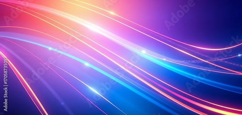 Abstract shimmering lines, vibrant gradient glow, wallpaper, surface