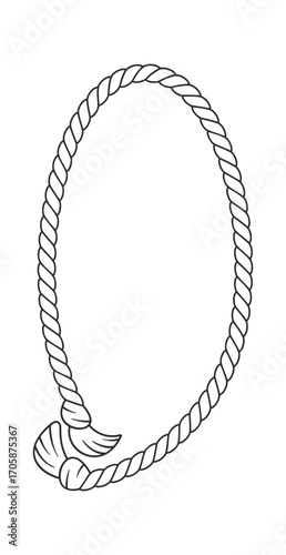 Vertical oval rope frame design