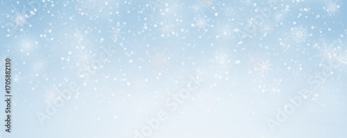 Winter background with falling snowflakes isolated on transparent background, vector png. Snowfall, blizzard, snow storm, snow hurricane. Snowflakes.	
