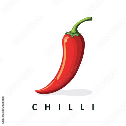 Red chili pepper illustration