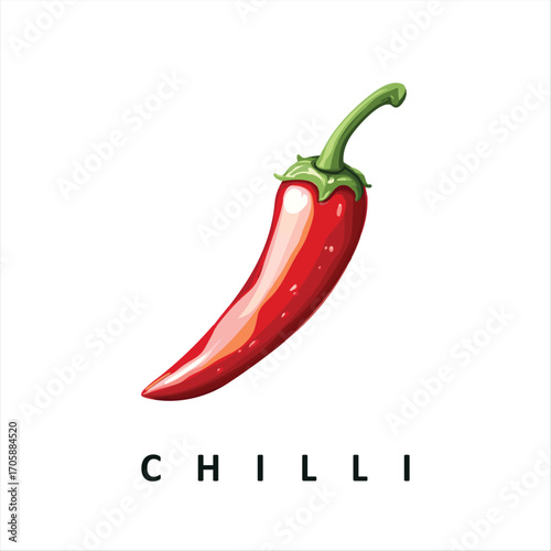 Red chili pepper illustration