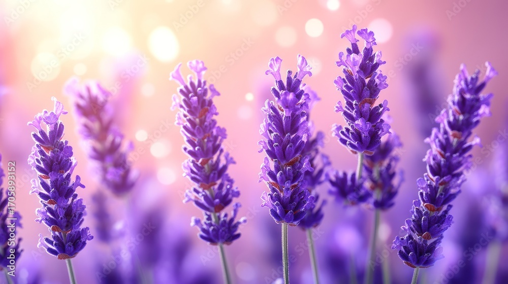 Naklejka premium Lavender flowers in bloom