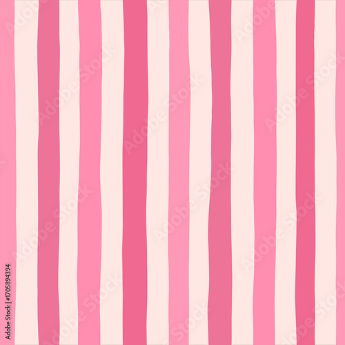 Pink stripe stripes pattern, seamless hand paint lines background, red and pink striped girly wrapping paper design