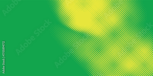 Modern dots halftone yellow green color pattern gradient texture background.Eps 10
