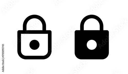 Secure and Padlock icon