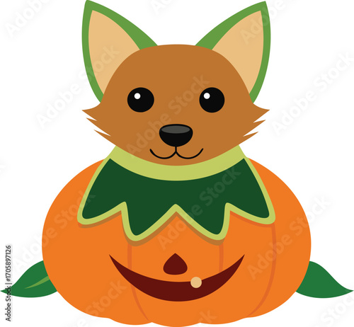Cute, funny cartoon pet animals including a dog, cat, and squirrel with a friendly smile, designed as a mascot character vector illustration