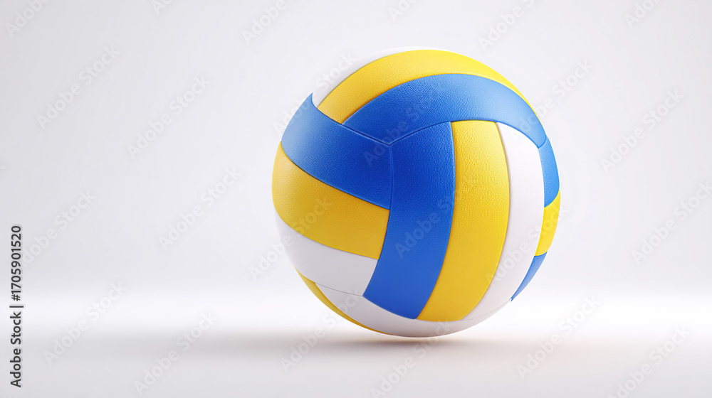 Obraz premium Volleyball on White Background