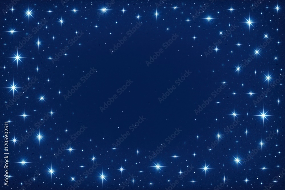 Fototapeta premium Starry night sky illustration