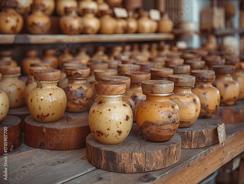 Artisan crafts on display at rural Appalachian fair Generative AI