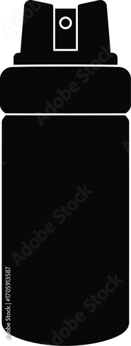 Versatile black ink cartridge vector graphic for diverse design needs scalable eps format