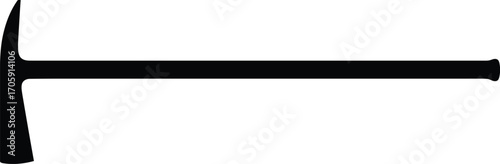 Scalable vector graphic of a geologist rock hammer for tools and illustration use