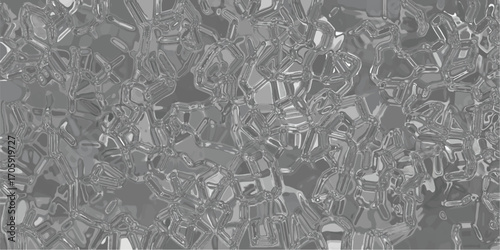 Abstract background illustration with glassy geometric shapes and reflections