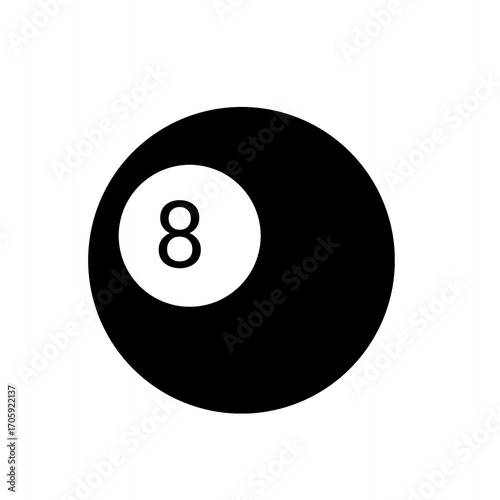 black billiard ball