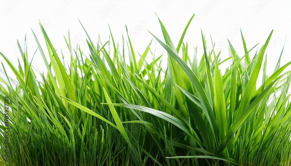 Obraz premium Fresh Green Grass Isolated Against A Transparent Background