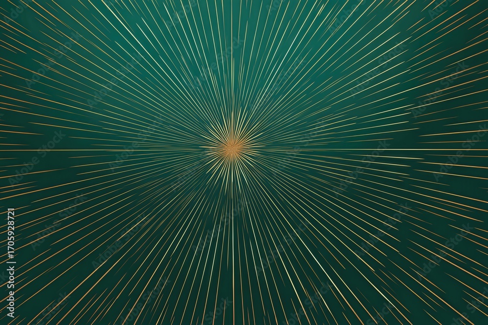 Fototapeta premium Minimal Geometric Lines and Spheres on Green Background