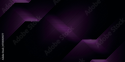 Dark abstract background with overlapping glowing purple lines. Modern graphic design element for covers, banners, flyers, cards, or brochures. VOL. 4