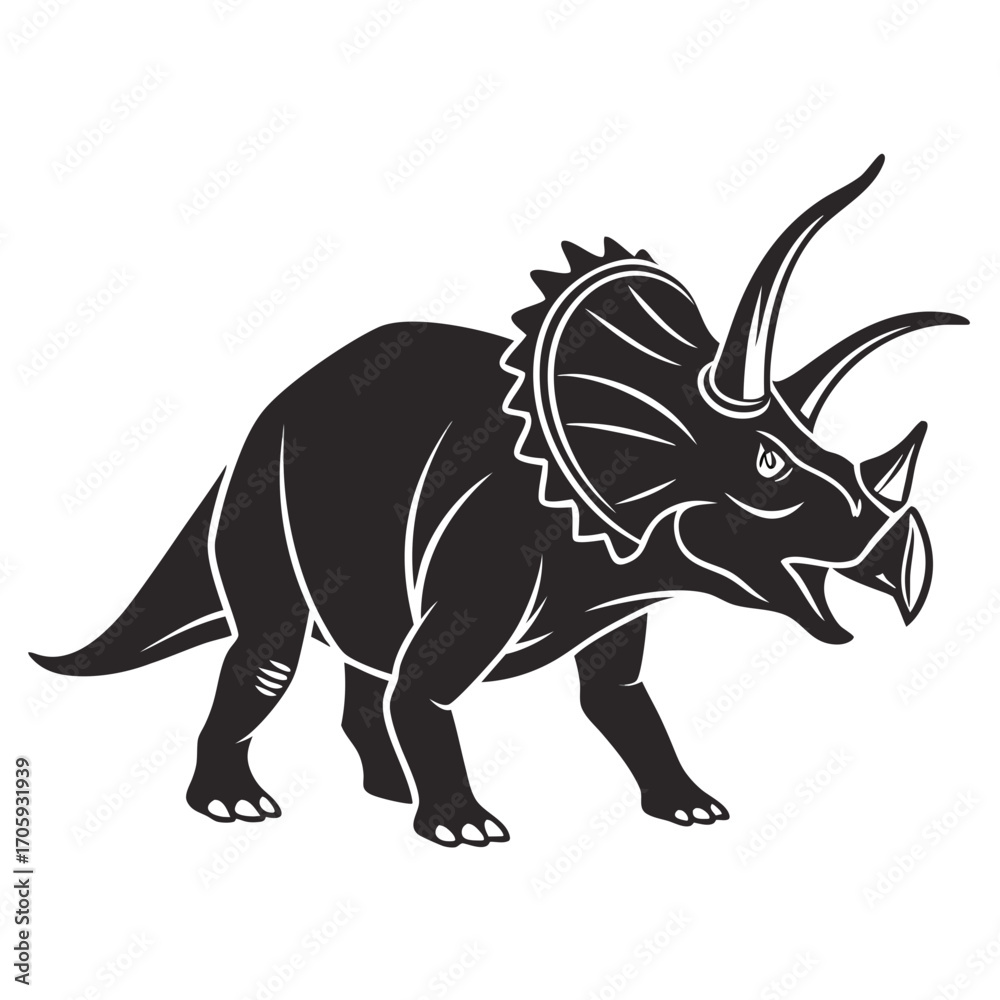 Fototapeta premium rhino vector illustration