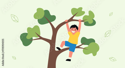 Joyful Climber: A Child's Delightful Adventure Amongst The Green Branches