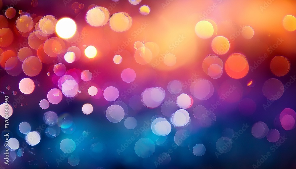 Obraz premium Colorful Abstract Background With Vibrant Hues And Soft Bokeh Effects Creates A Dreamy Atmosphere Suitable For Various Applications