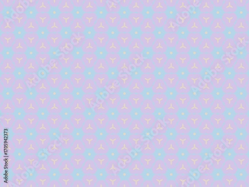 A pastel geometric pattern with soft, calming colors.