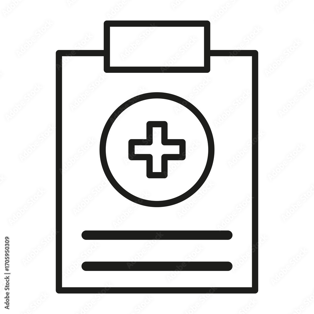 Fototapeta premium healthcare report vector icon