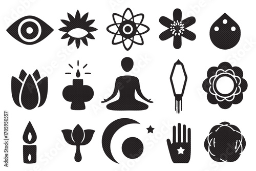 Collection of esoteric elements vector set