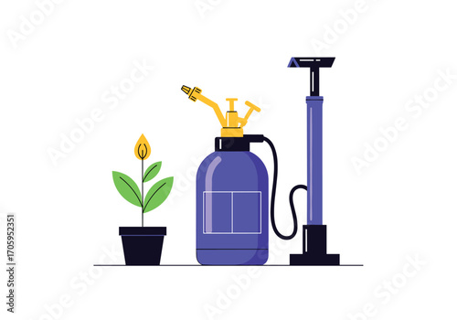 Gardening tools for healthy plant growth and pest control.