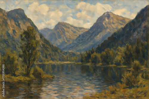lake in the mountains