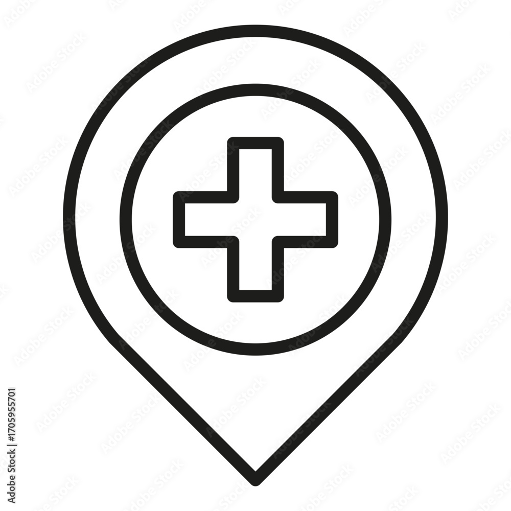 Obraz premium location vector icon
