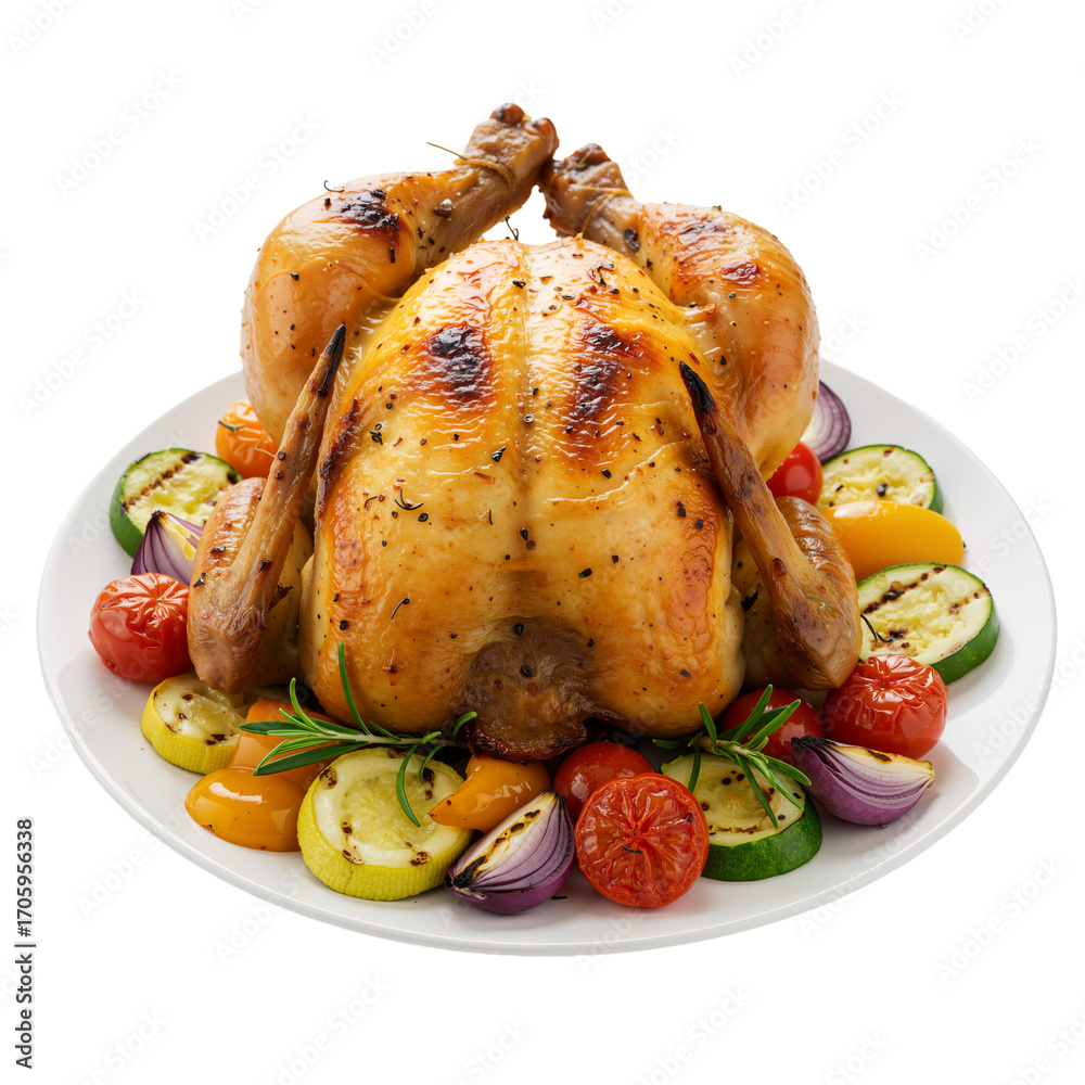 custom made wallpaper toronto digitalRoasted Chicken with Grilled Vegetables – Golden, Flavorful, and Festive Feast