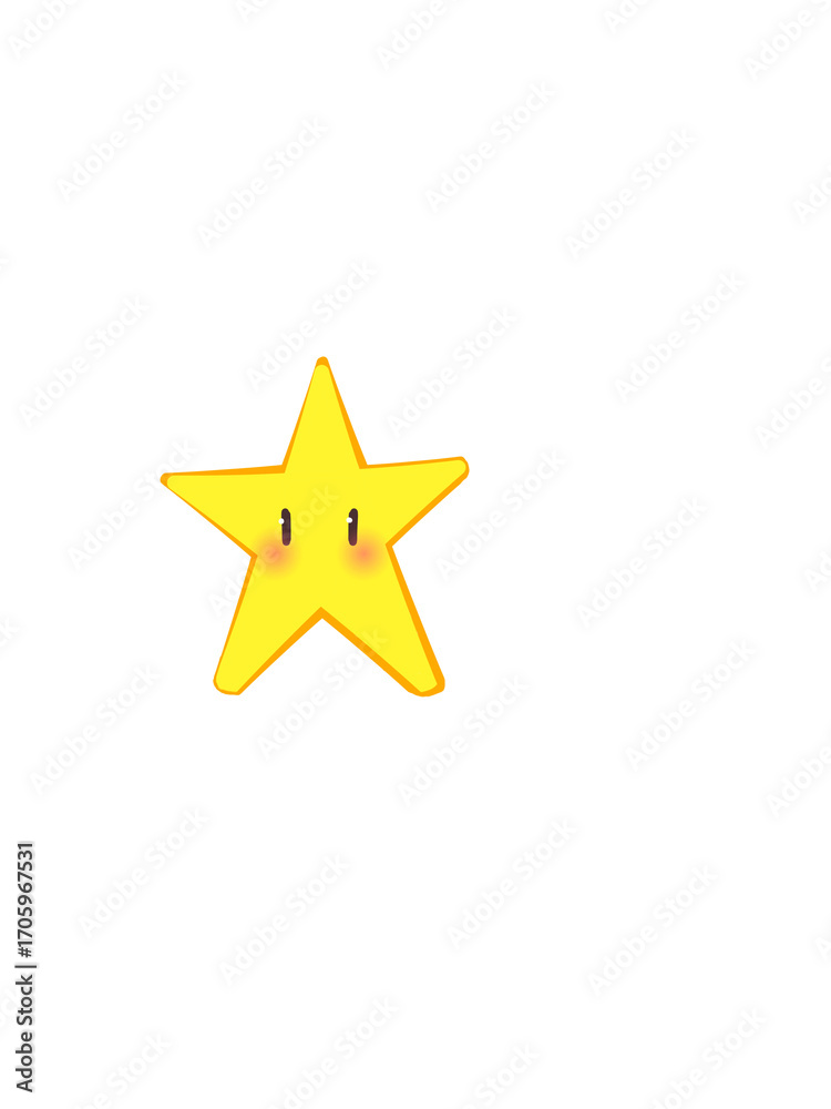 Obraz premium golden star isolated on white