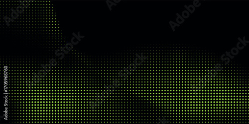 Top dotted gradient, smooth dots spraying and halftones dot background seamless horizontal geometric pattern vector template set. vector