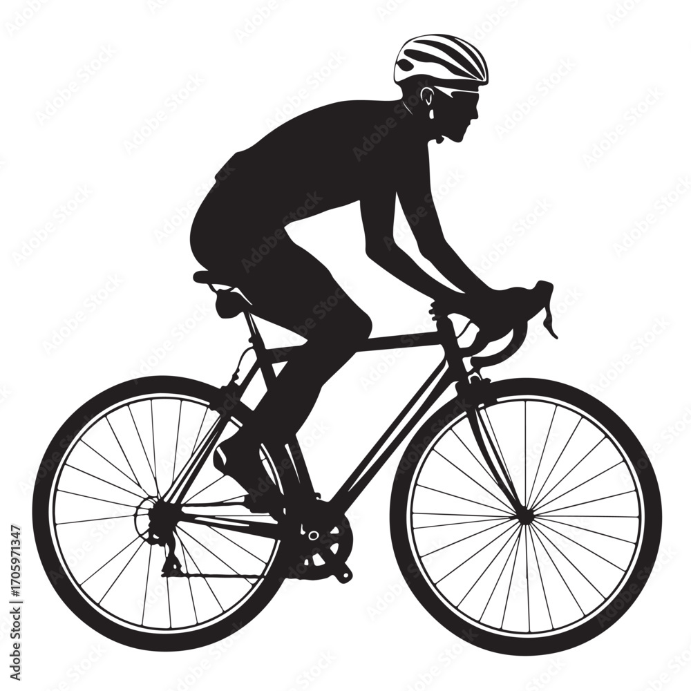 Naklejka premium Mountain Biking Silhouette Pack | Extreme Cycling Vector Set