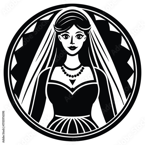 bride vector icon