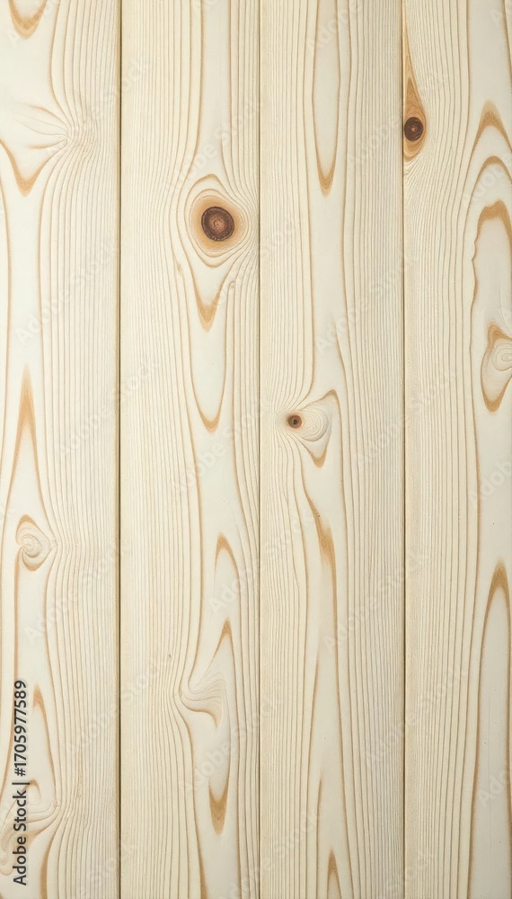 Fototapeta premium Light, bleached wood grain with visible knots and branches , light wood, timber, wood surface