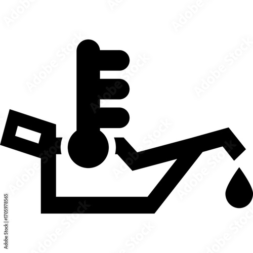 car oil temperature symbol 