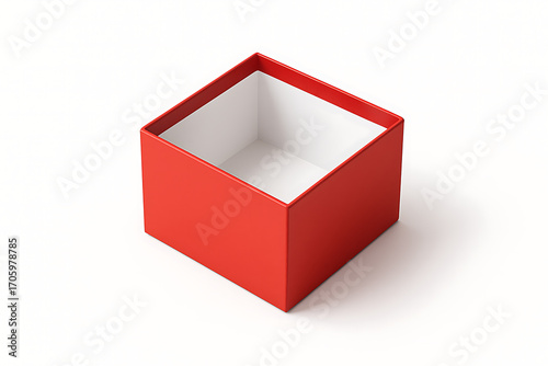 red box isolated on white