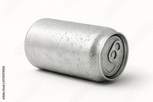 tin can on white background