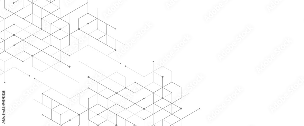Obraz premium Vector abstract minimal geometrical futuristic tech geometric white triangles lines and dots background