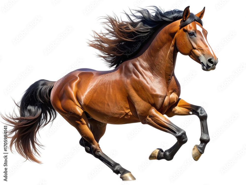 Obraz premium horse isolated on white background