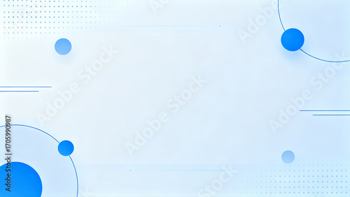 Cyan Geometric Shape Background Design