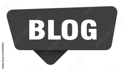 blog black sign isolated on transpatent background. blog sticker