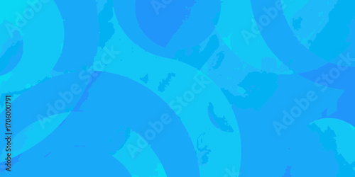 Abstract blue background with overlapping translucent circles and textured brush strokes