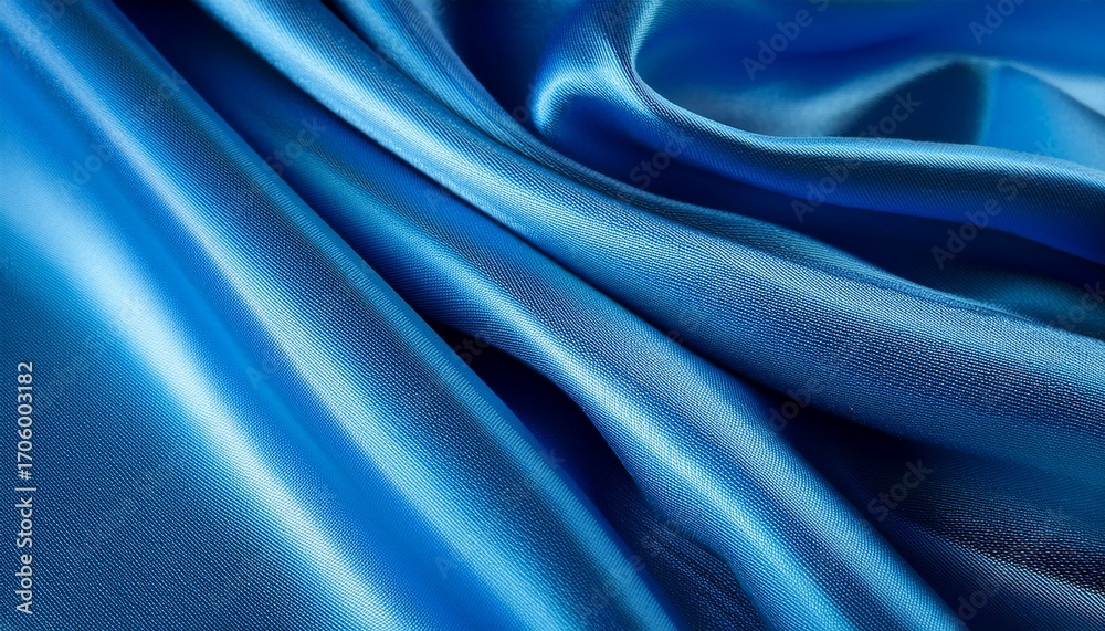 Obraz premium Abstract Blue Silk Background