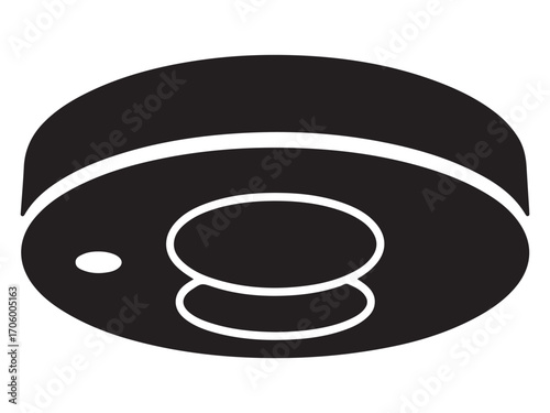 Carbon monoxide detector icon isolated on white background